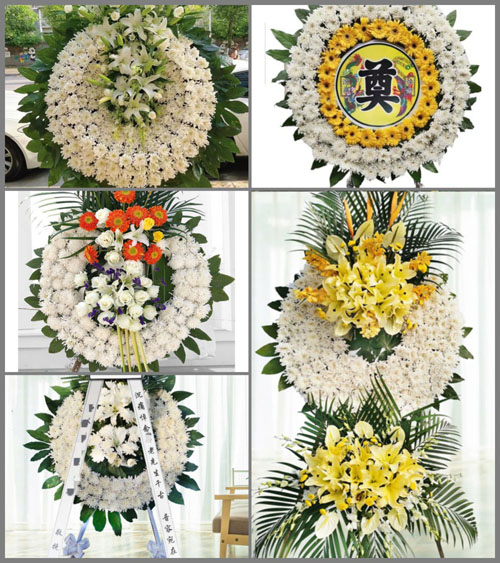 辽宁锦州太和区兴隆街道花圈速递